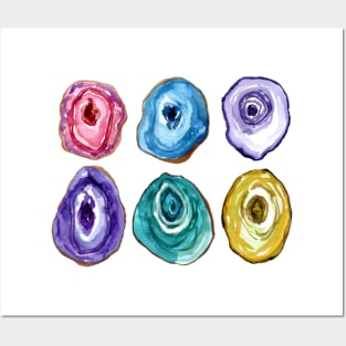 Agate slices Posters and Art